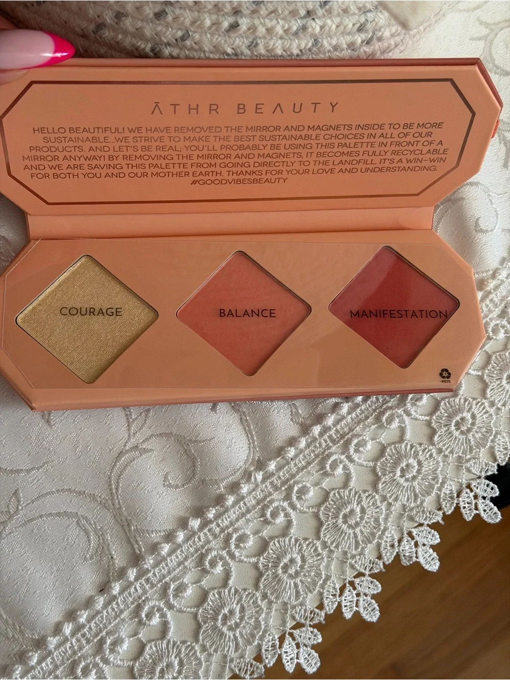 Crystal Charged Cheek Palette - Coral Pink